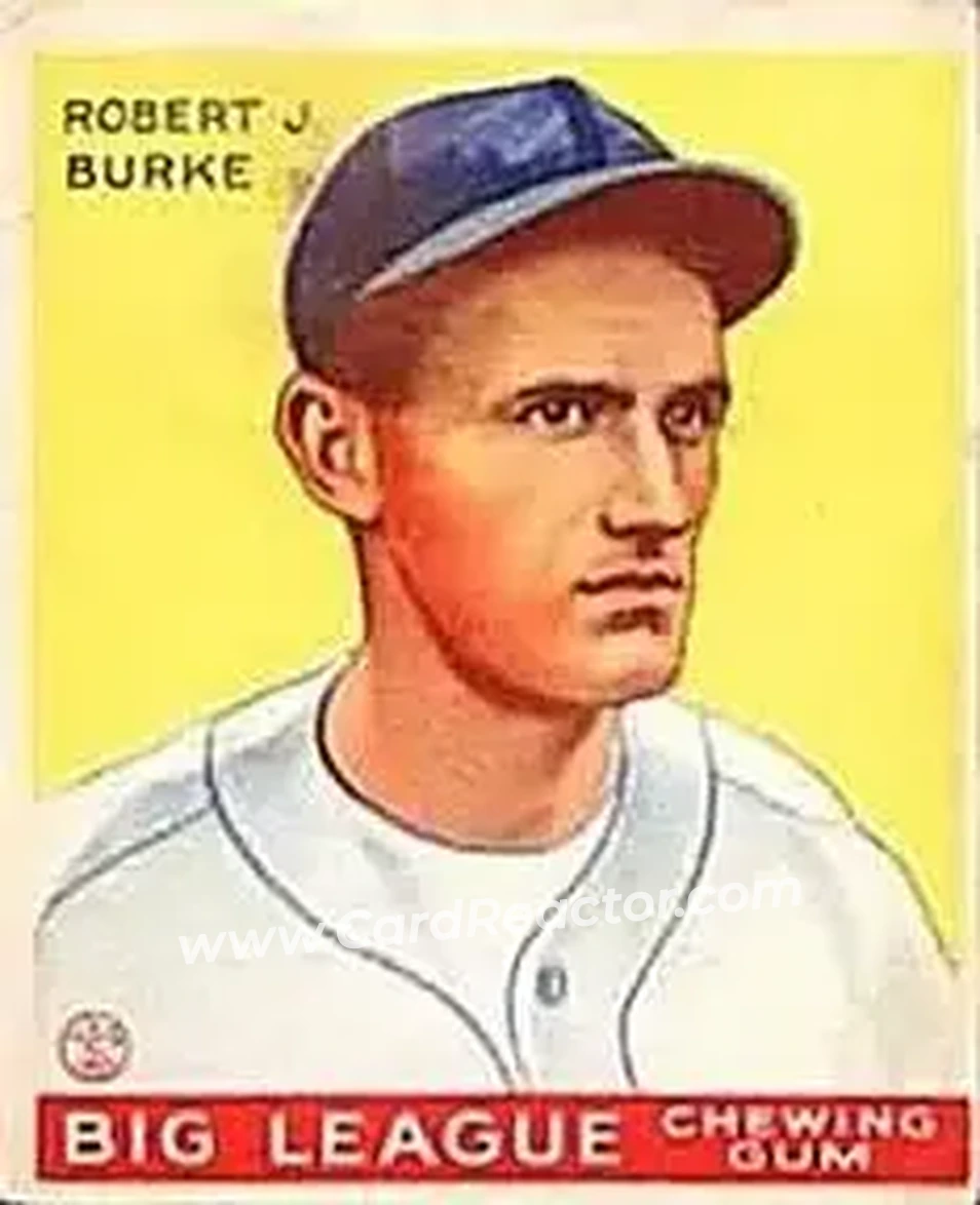 1933 Goudey (R319) #71 Robert J. Burke