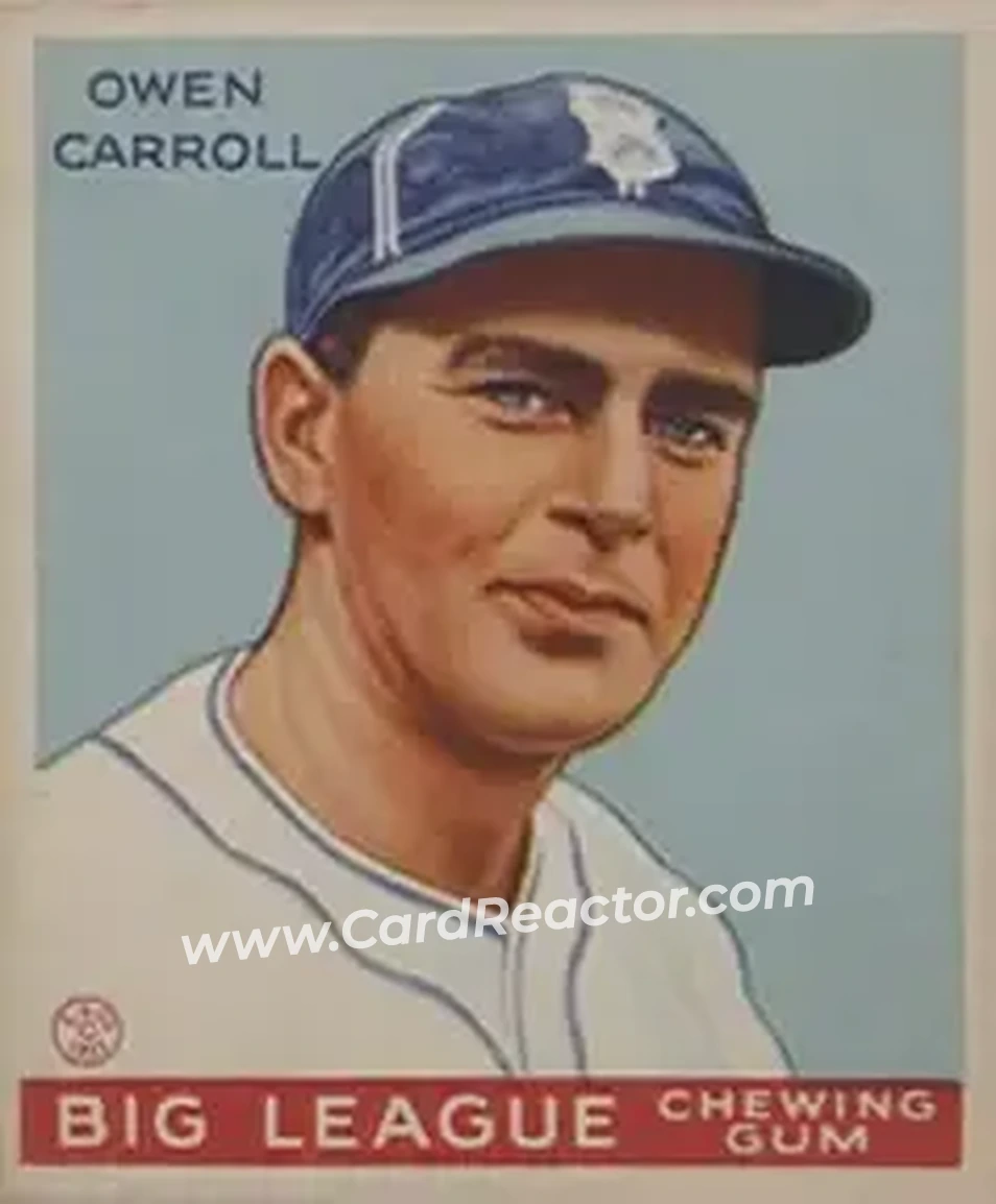 1933 Goudey (R319) #72 Owen Carroll