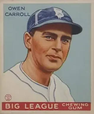 1933 Goudey (R319) #72 Owen Carroll