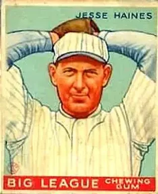 1933 Goudey (R319) #73 Jesse Haines