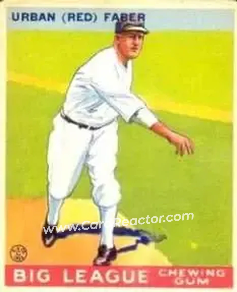 1933 Goudey (R319) #79 Red Faber