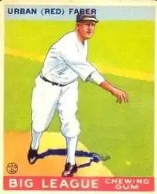 1933 Goudey (R319) #79 Red Faber