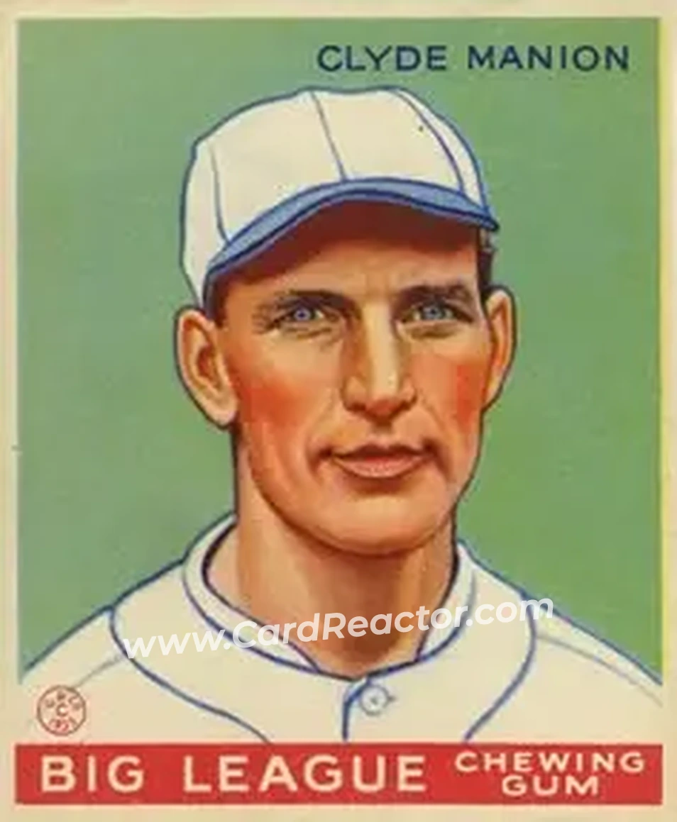 1933 Goudey (R319) #80 Clyde Manion