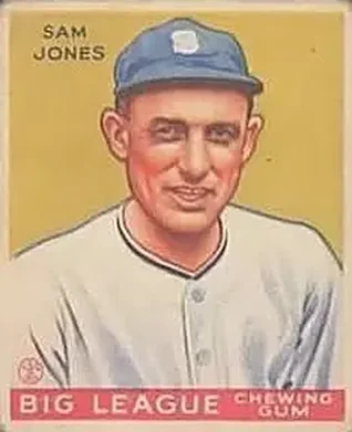 1933 Goudey (R319) #81 Sam Jones