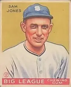 1933 Goudey (R319) #81 - Sam Jones - Chicago White Sox