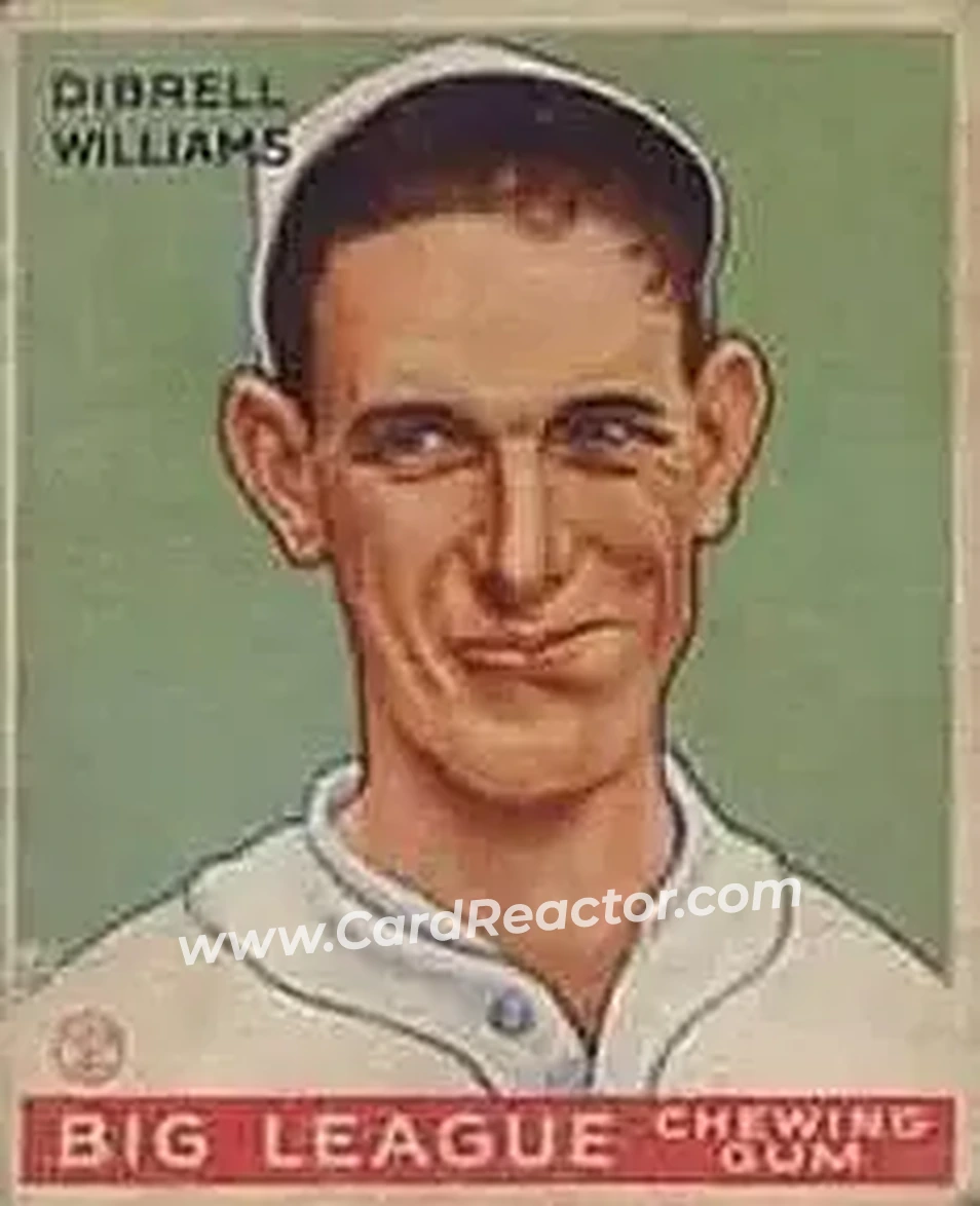 1933 Goudey (R319) #82 Dibrell Williams