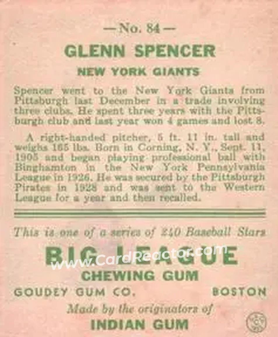 Back of Glenn Spencer