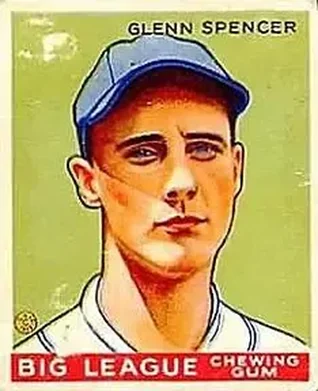 1933 Goudey (R319) #84 Glenn Spencer