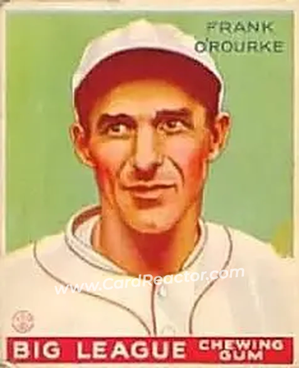 1933 Goudey (R319) #87 Frank O'Rourke
