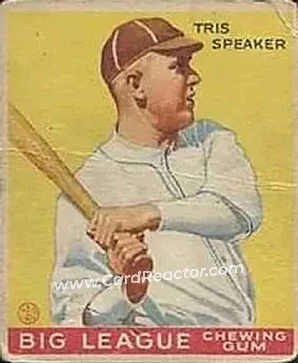 1933 Goudey (R319) #89 Tris Speaker