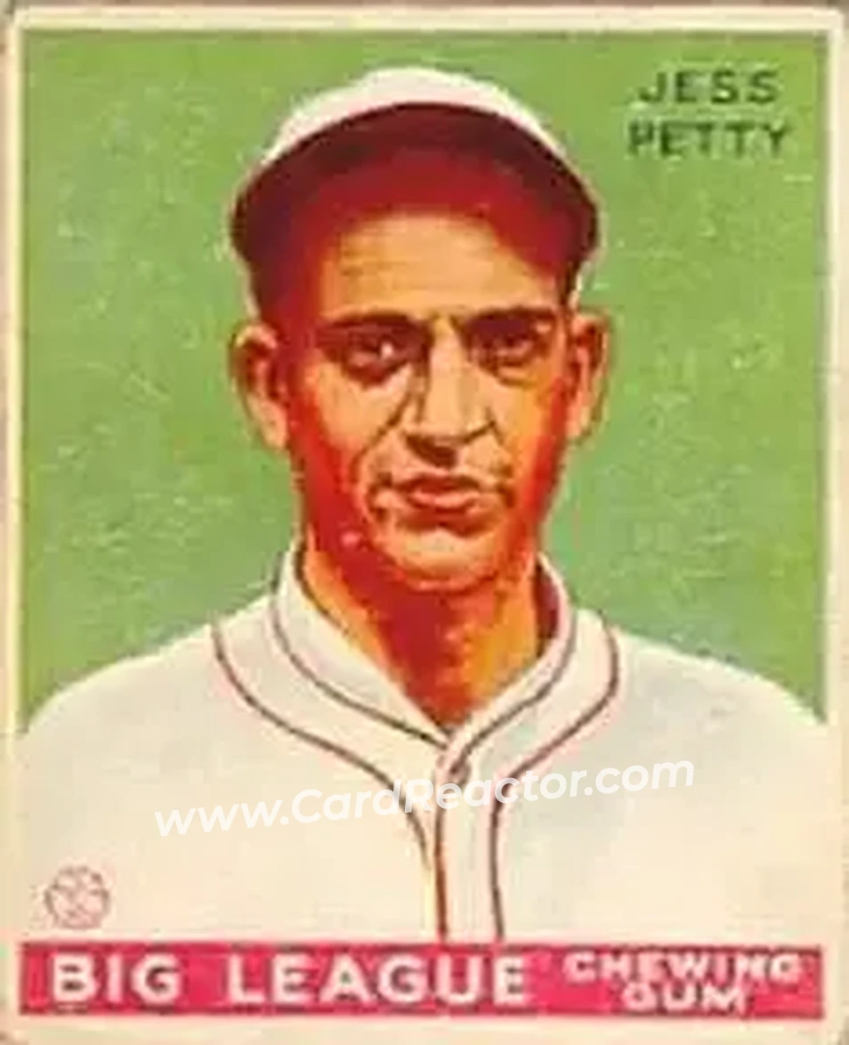 1933 Goudey (R319) #90 Jess Petty