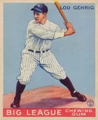 1933 Goudey (R319) #92 Lou Gehrig