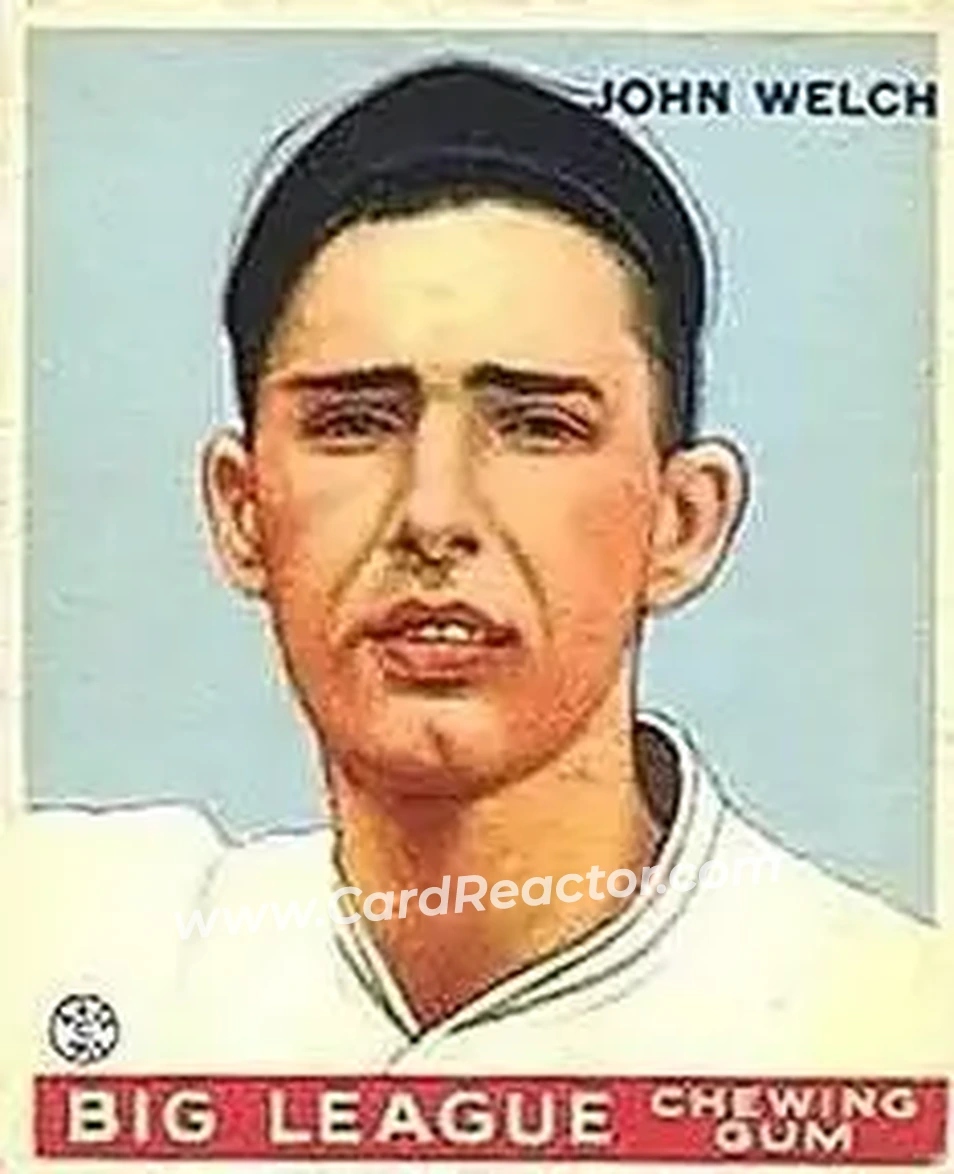 1933 Goudey (R319) #93 John Welch