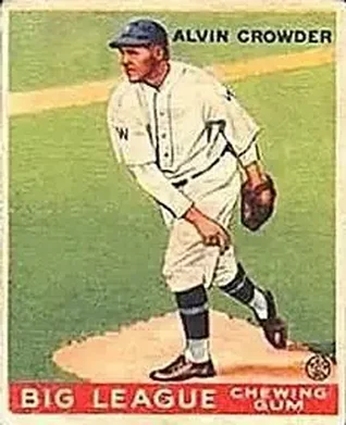 1933 Goudey (R319) #95 Alvin Crowder