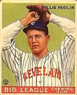 1933 Goudey (R319) #96 Willis Hudlin