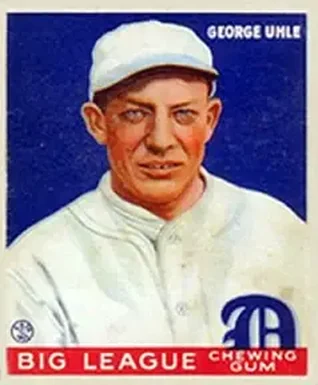 1933 Goudey (R319) #100 George Uhle