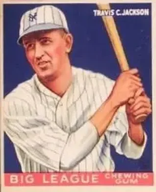 1933 Goudey (R319) #102 Travis Jackson