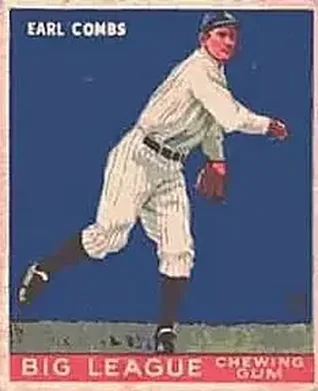 1933 Goudey (R319) #103 Earle Combs