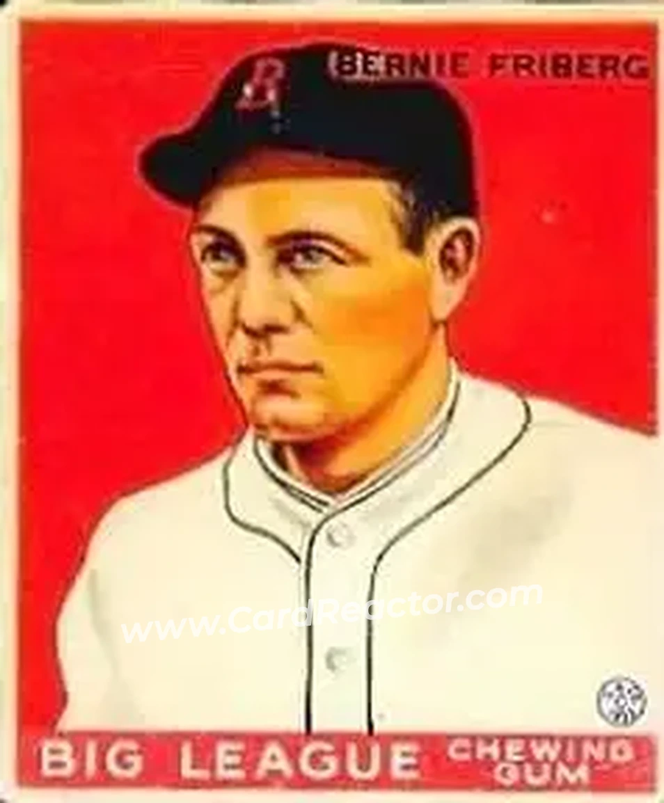 1933 Goudey (R319) #105 Bernie Friberg