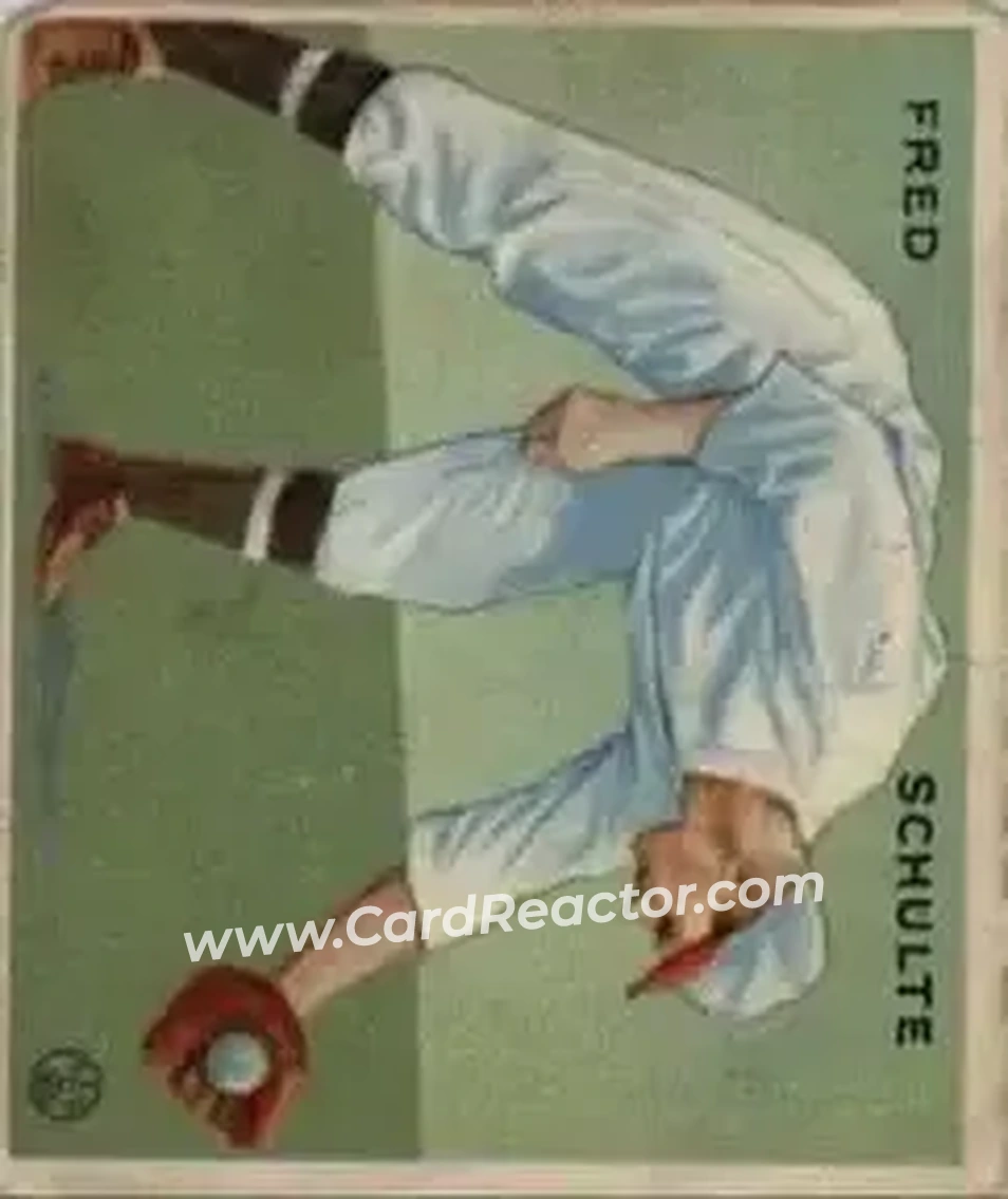 1933 Goudey (R319) #112 Fred Schulte