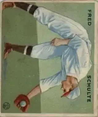 1933 Goudey (R319) #112 Fred Schulte