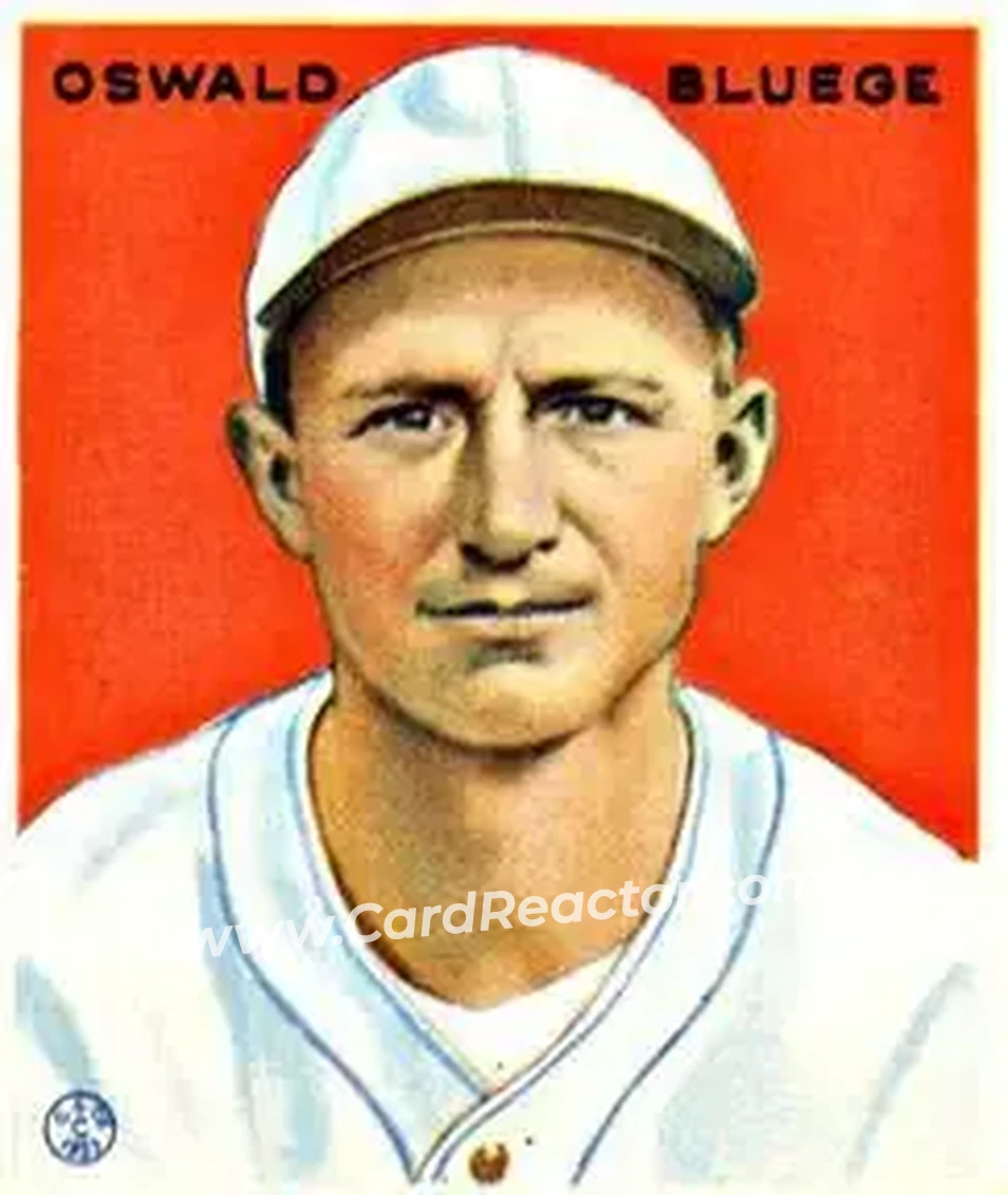 1933 Goudey (R319) #113 Oswald Bluege