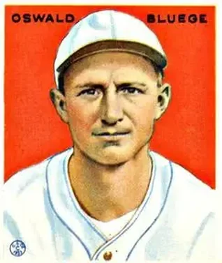 1933 Goudey (R319) #113 Oswald Bluege