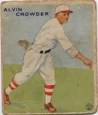1933 Goudey (R319) #122 Alvin Crowder