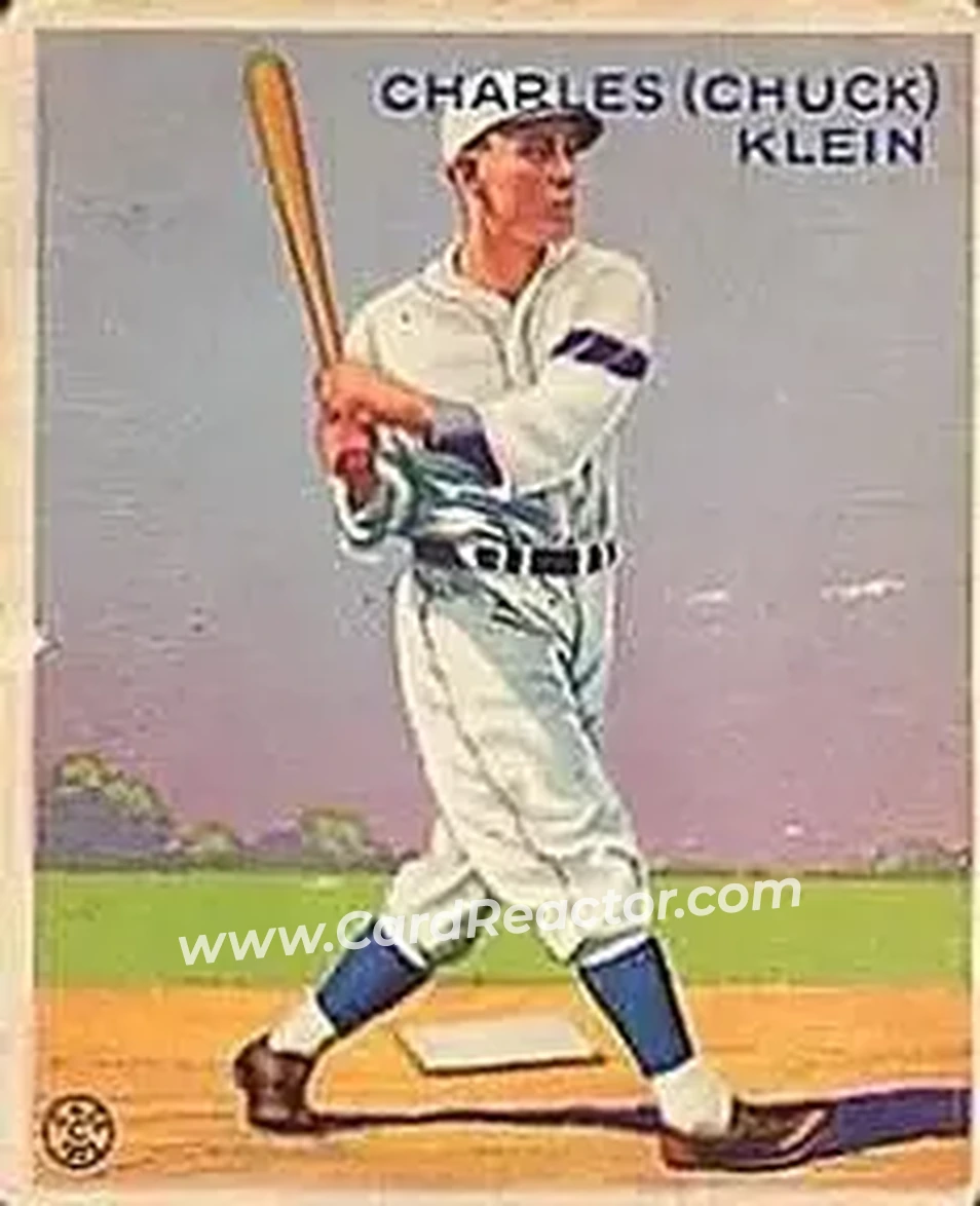 1933 Goudey (R319) #128 Chuck Klein