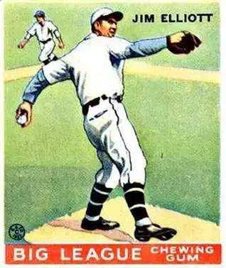 1933 Goudey (R319) #132 Jim Elliott