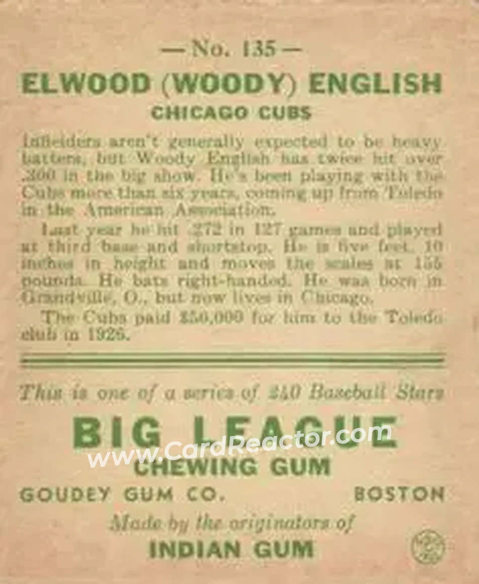 Back of Elwood “Woody” English