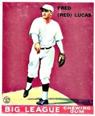 1933 Goudey (R319) #137 Fred “Red” Lucas