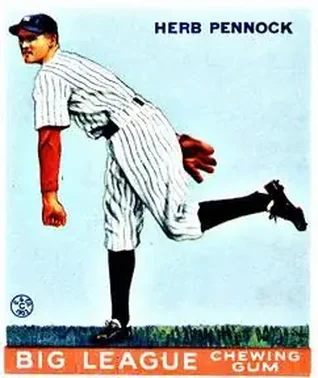 1933 Goudey (R319) #138 Herb Pennock