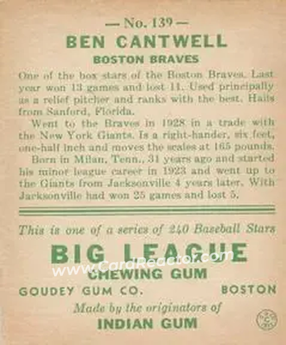 Back of Ben Cantwell
