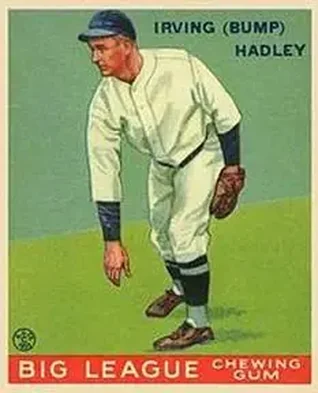 1933 Goudey (R319) #140 Irving “Bump” Hadley