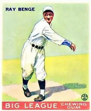 1933 Goudey (R319) #141 Ray Benge