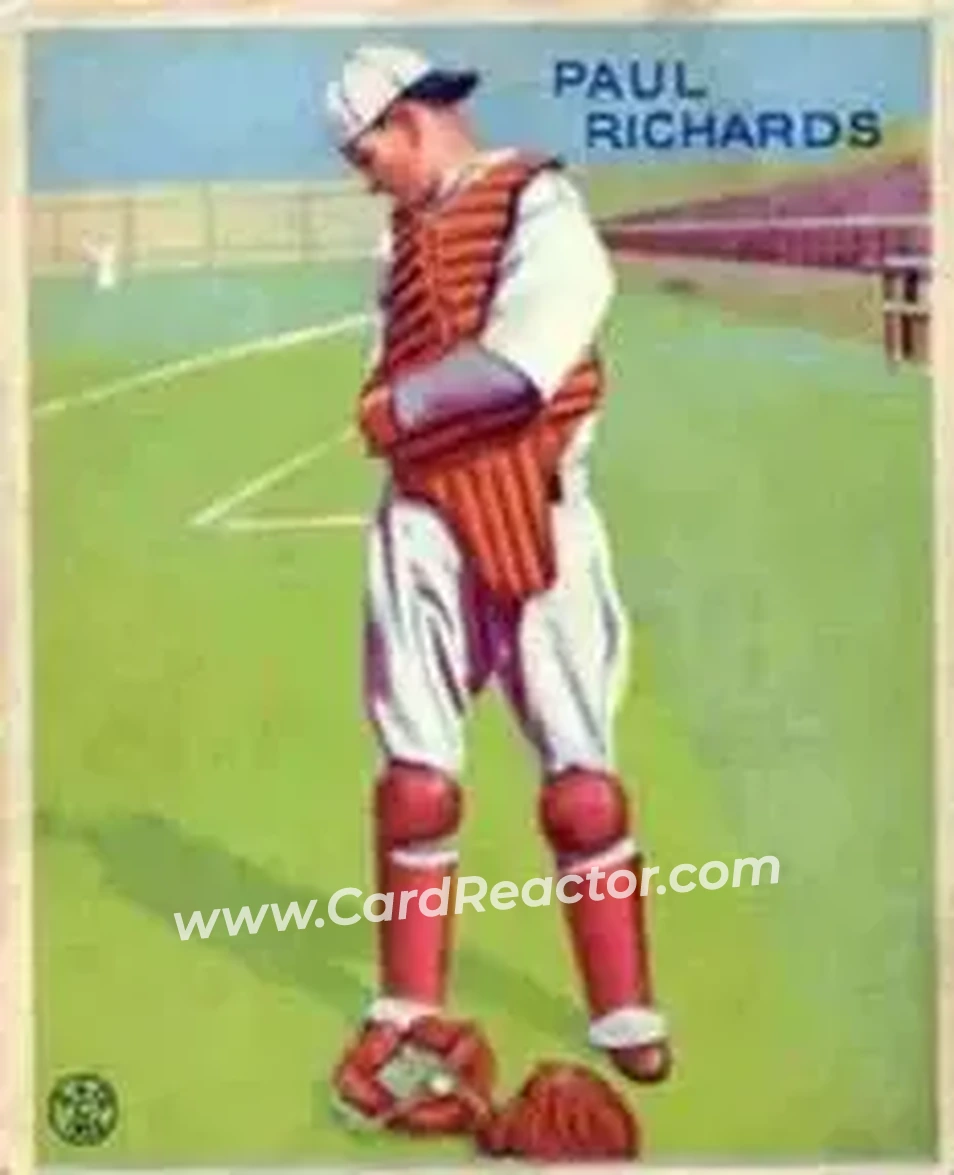 1933 Goudey (R319) #142 Paul Richards