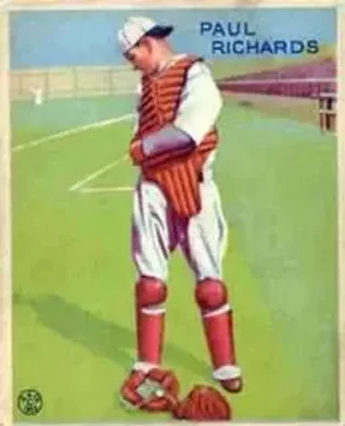1933 Goudey (R319) #142 Paul Richards