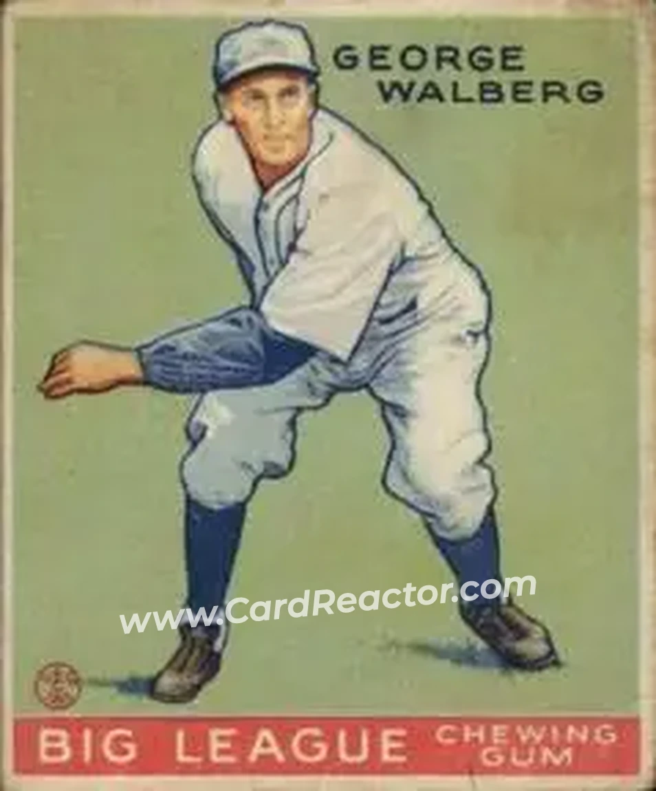 1933 Goudey (R319) #145 George Walberg