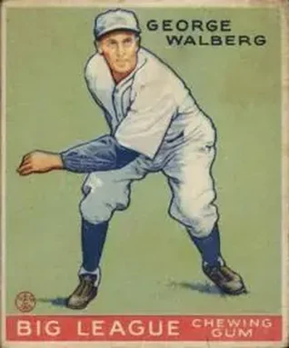 1933 Goudey (R319) #145 George Walberg