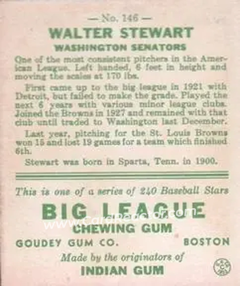 Back of Walter Stewart