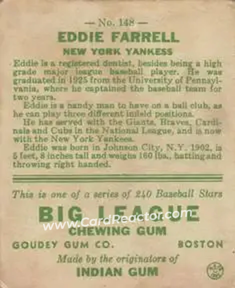Back of Eddie Farrell