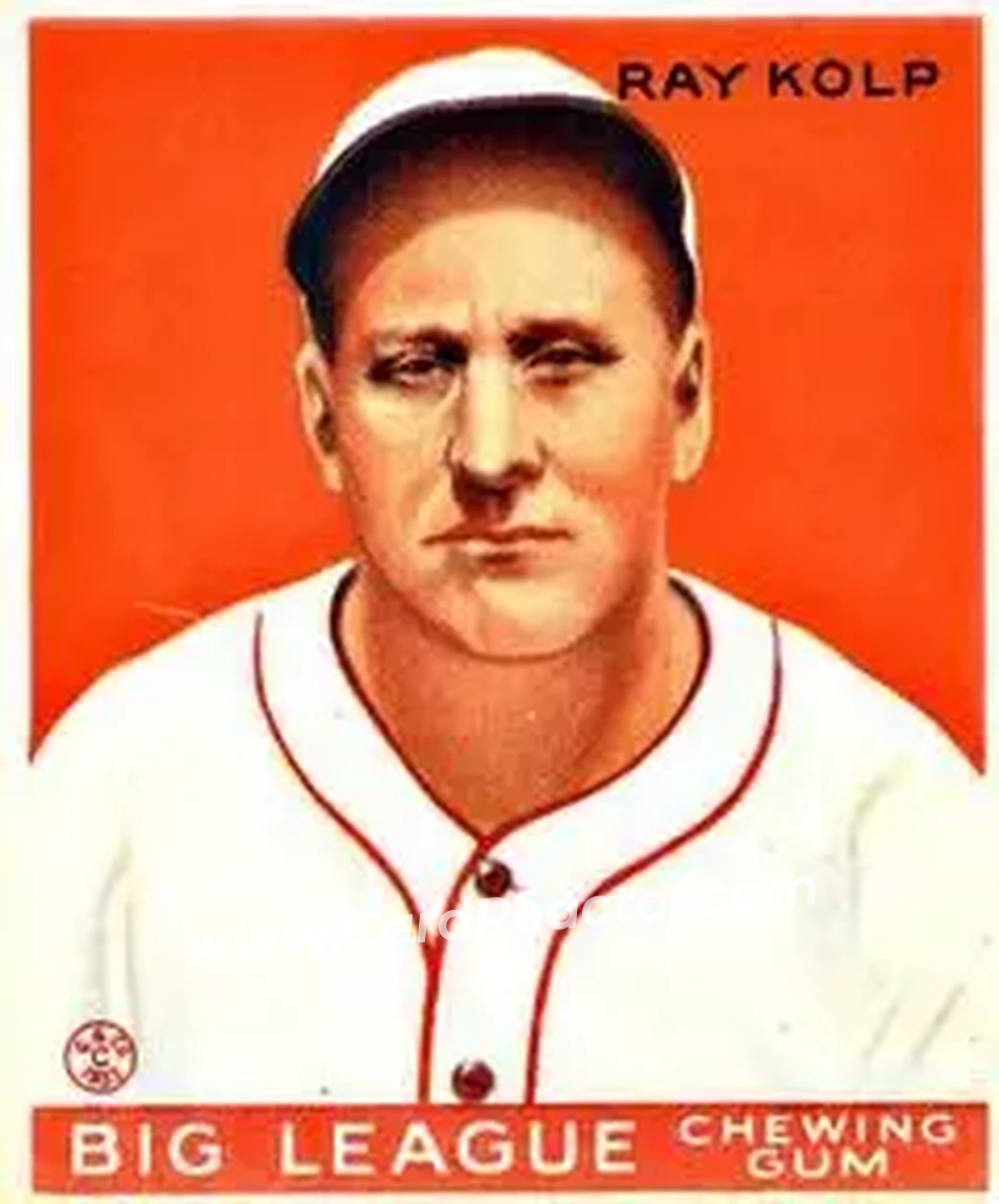 1933 Goudey (R319) #150 Ray Kolp