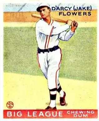 1933 Goudey (R319) #151 D'Arcy “Jake” Flowers