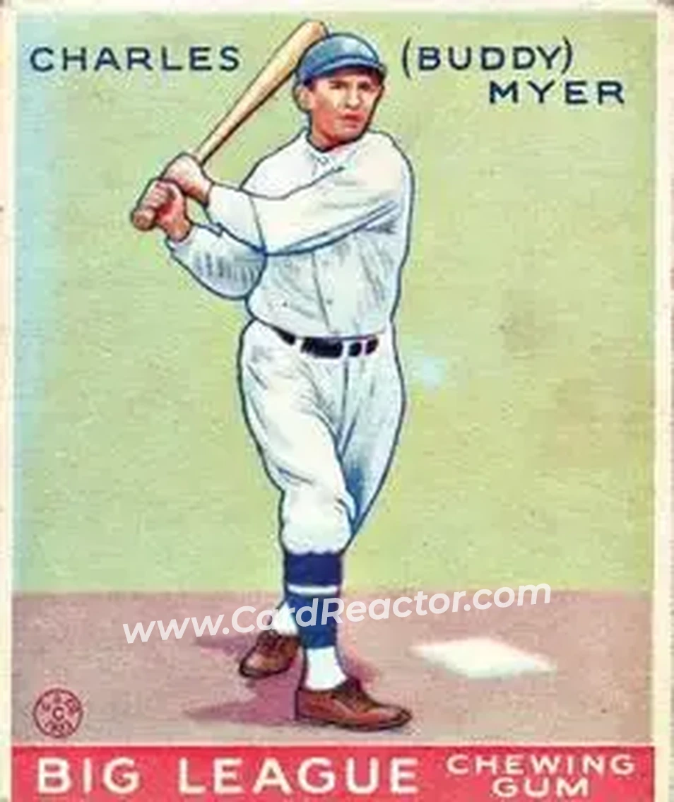 1933 Goudey (R319) #153 Charles “Buddy” Myer