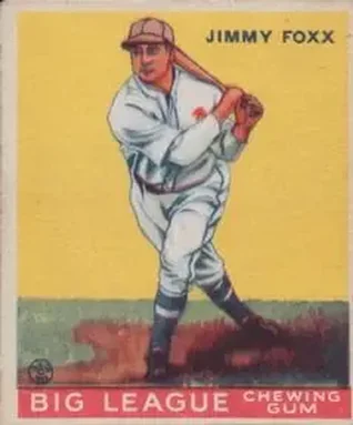 1933 Goudey (R319) #154 Jimmie Foxx