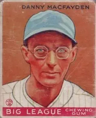 1933 Goudey (R319) #156 Danny MacFayden