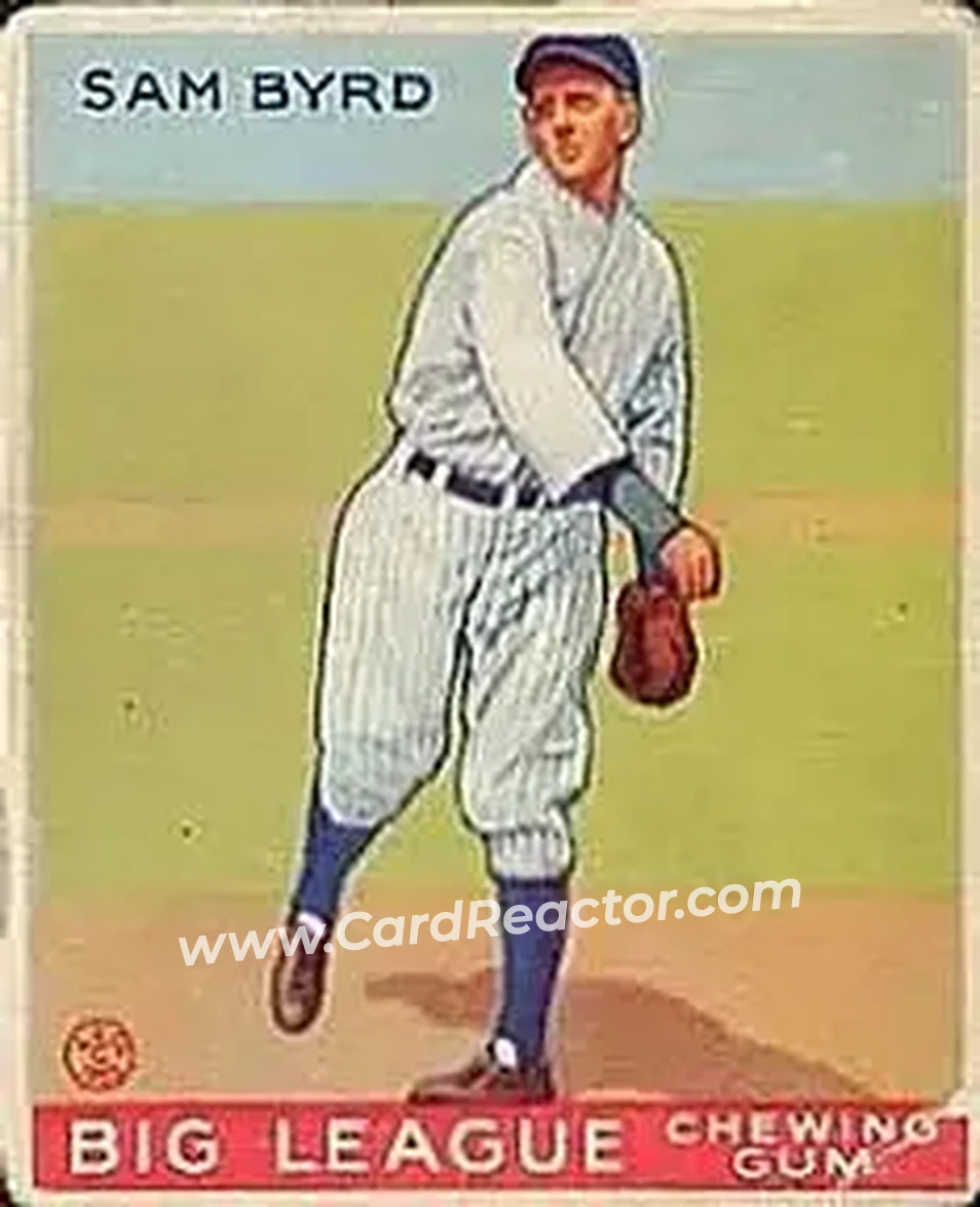 1933 Goudey (R319) #157 Sam Byrd