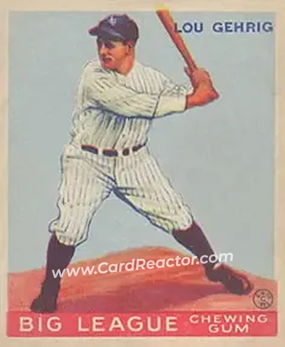1933 Goudey (R319) #160 Lou Gehrig