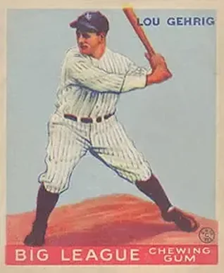 1933 Goudey (R319) #160 Lou Gehrig